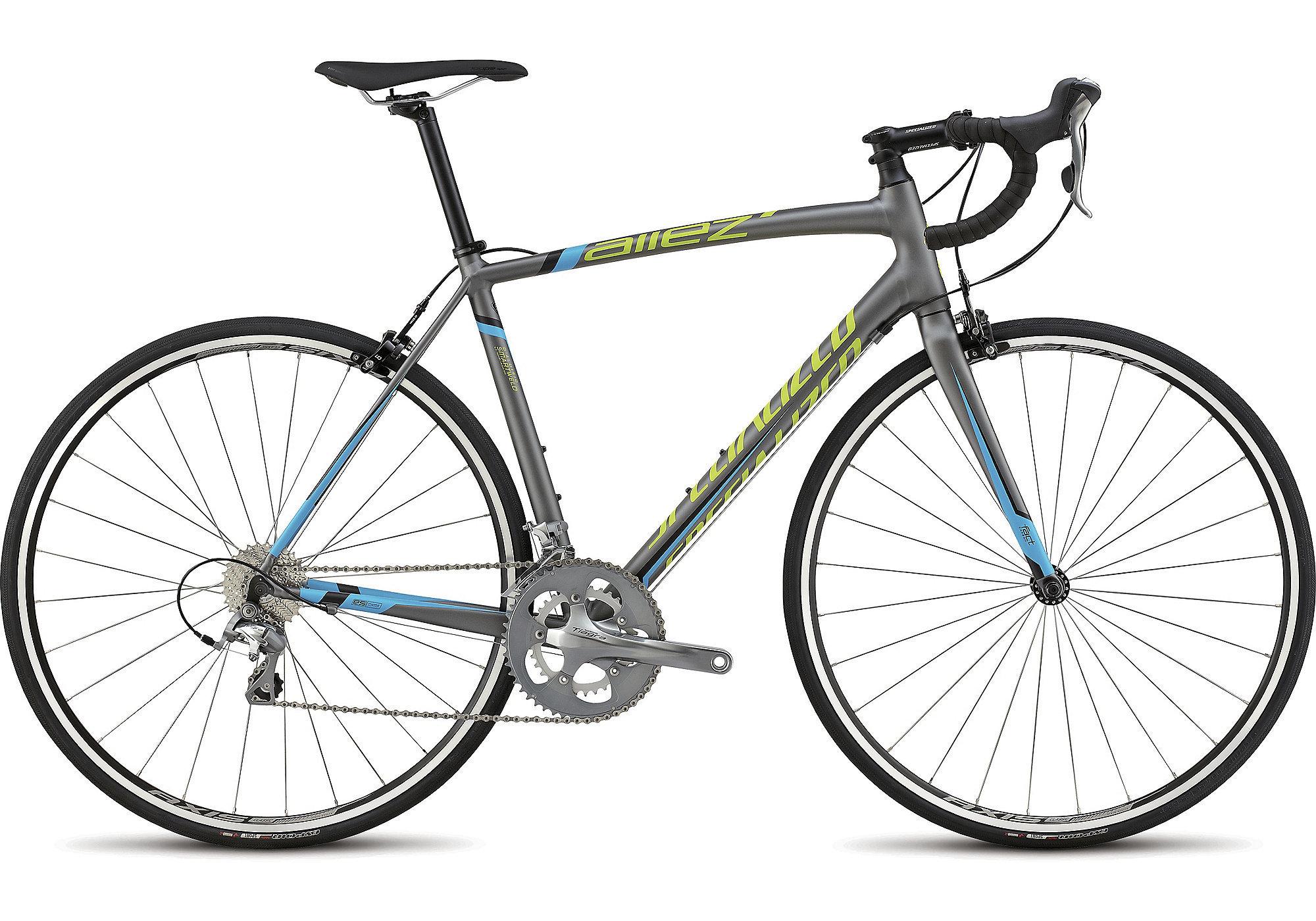 2015 Specialized Allez Elite Part No. 90015-4049 Silver or Gray, Green, and Blue
