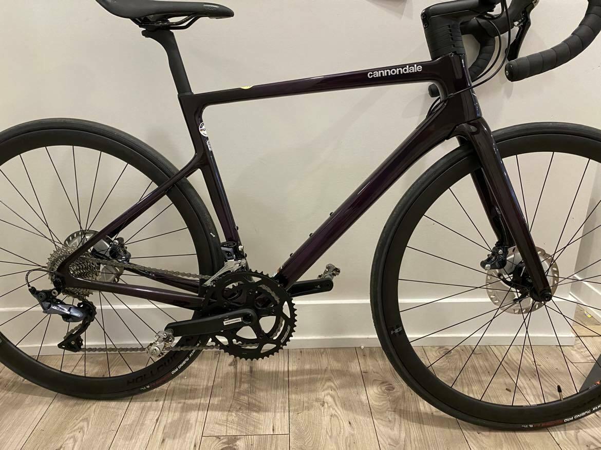 2021 Cannondale Supersix Evo Carbon Disc Ultegra sz 51 Purple