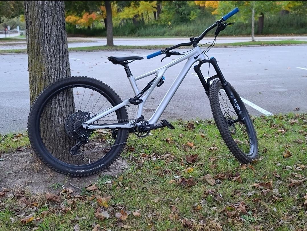 2018 Specialized Stumpjumper EVO Silver, gray or bare metal