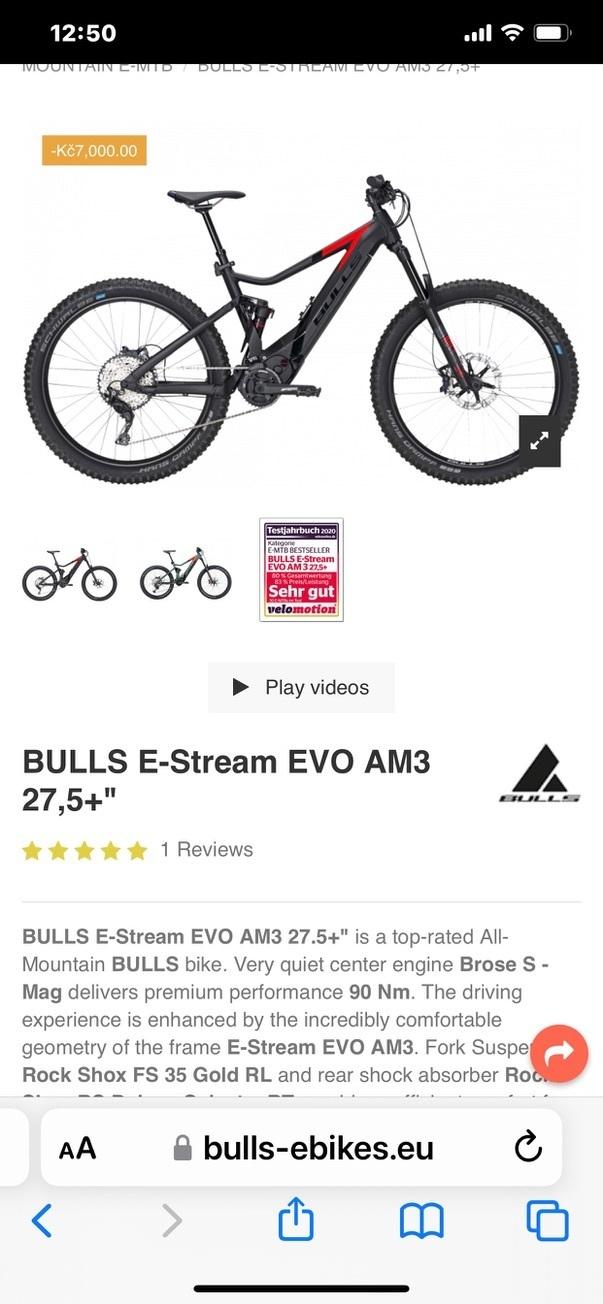 2020 BULLS Bikes E-CORE EVO EN 27.5+ ebike motor vin:7... Red and Black