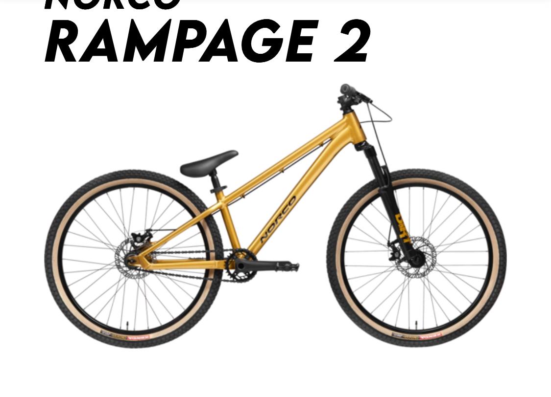 2024 Norco Bikes Rampage Yellow or Gold