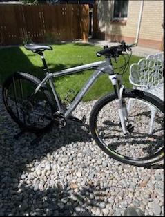 2015 Marin Bikes Alpine Trial Silver, gray or bare metal