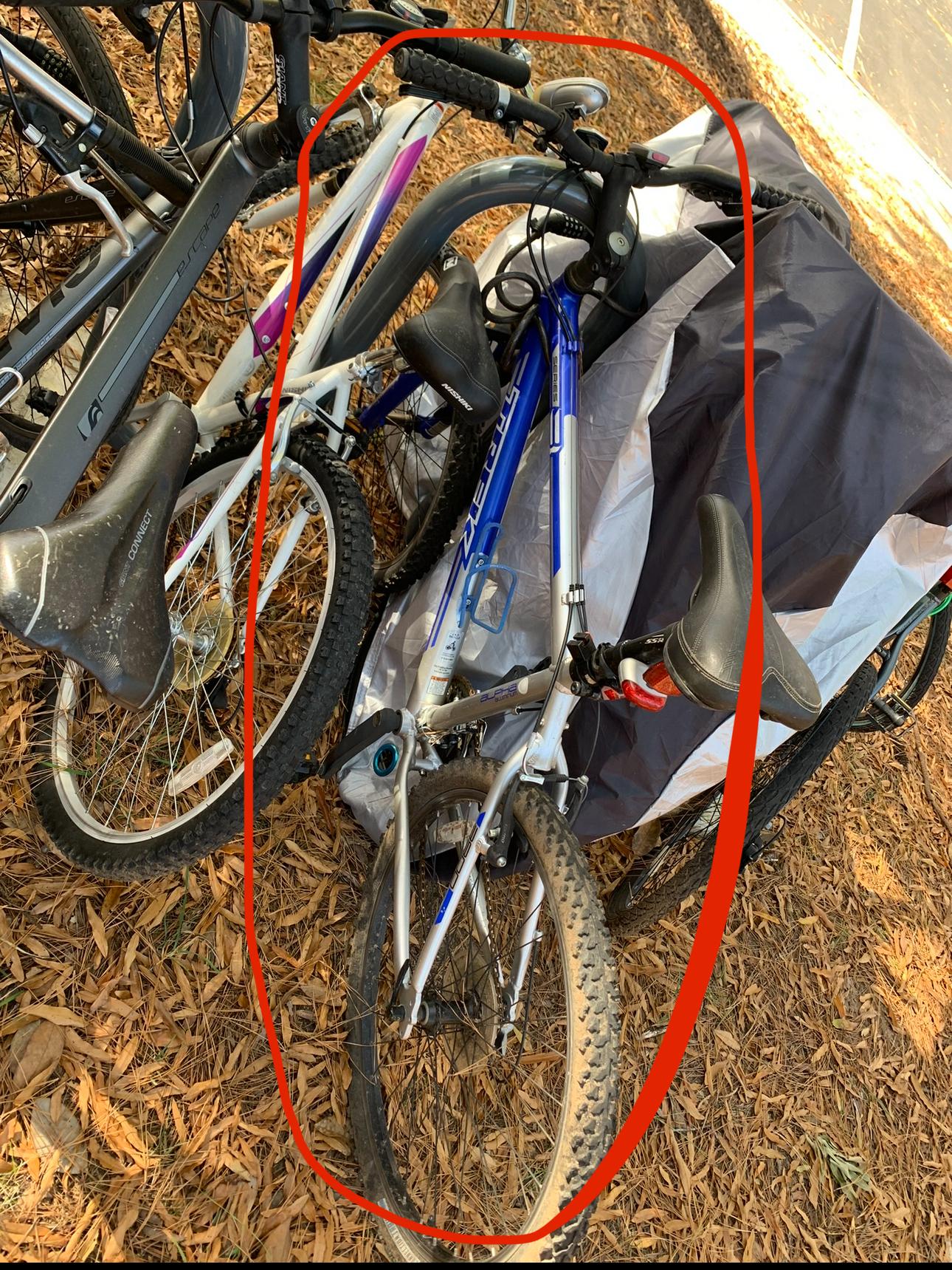 2010 Trek 3900 Blue and Silver, gray or bare metal