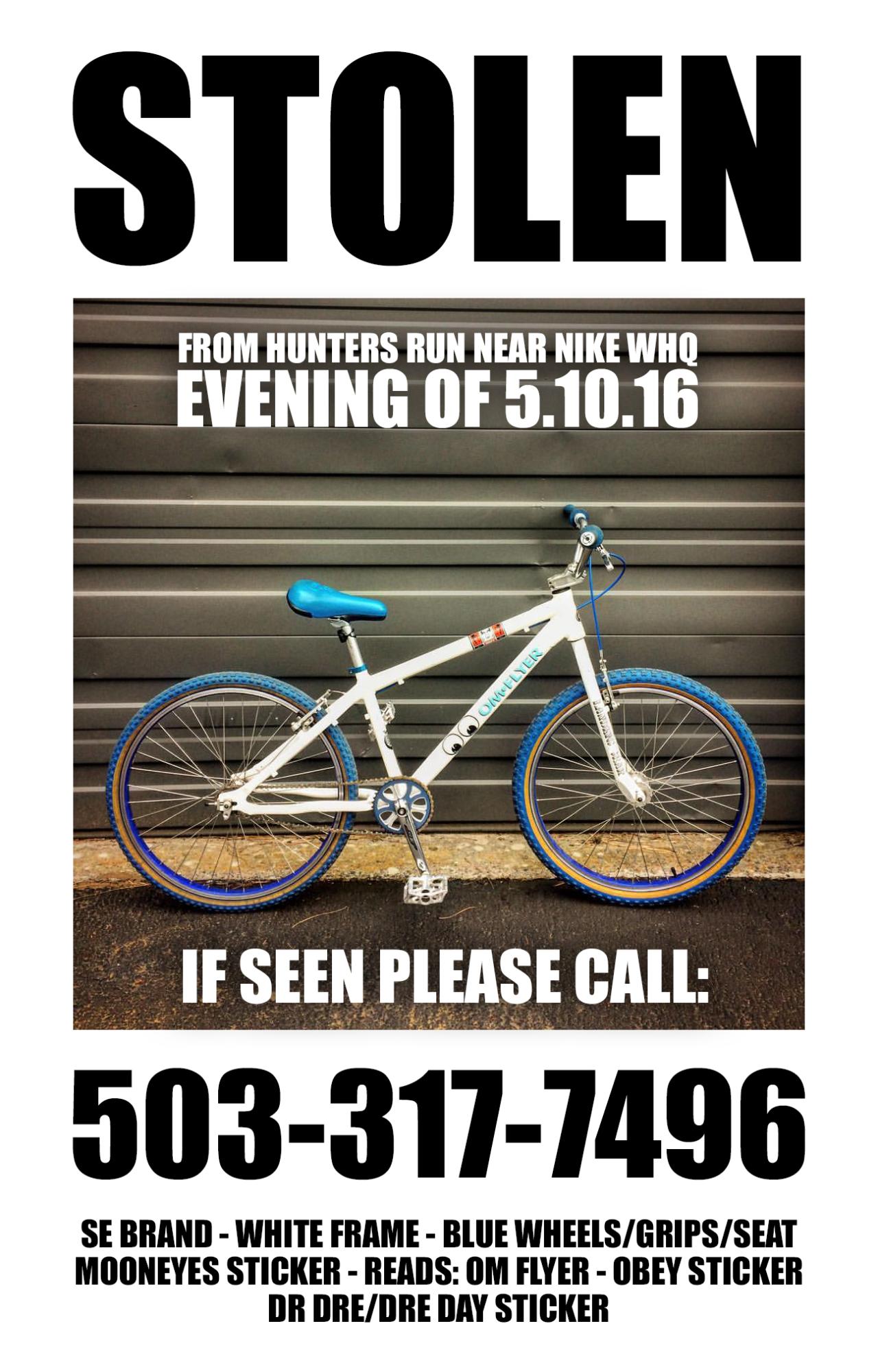 2007 SE Bikes OM Flyer White and Blue