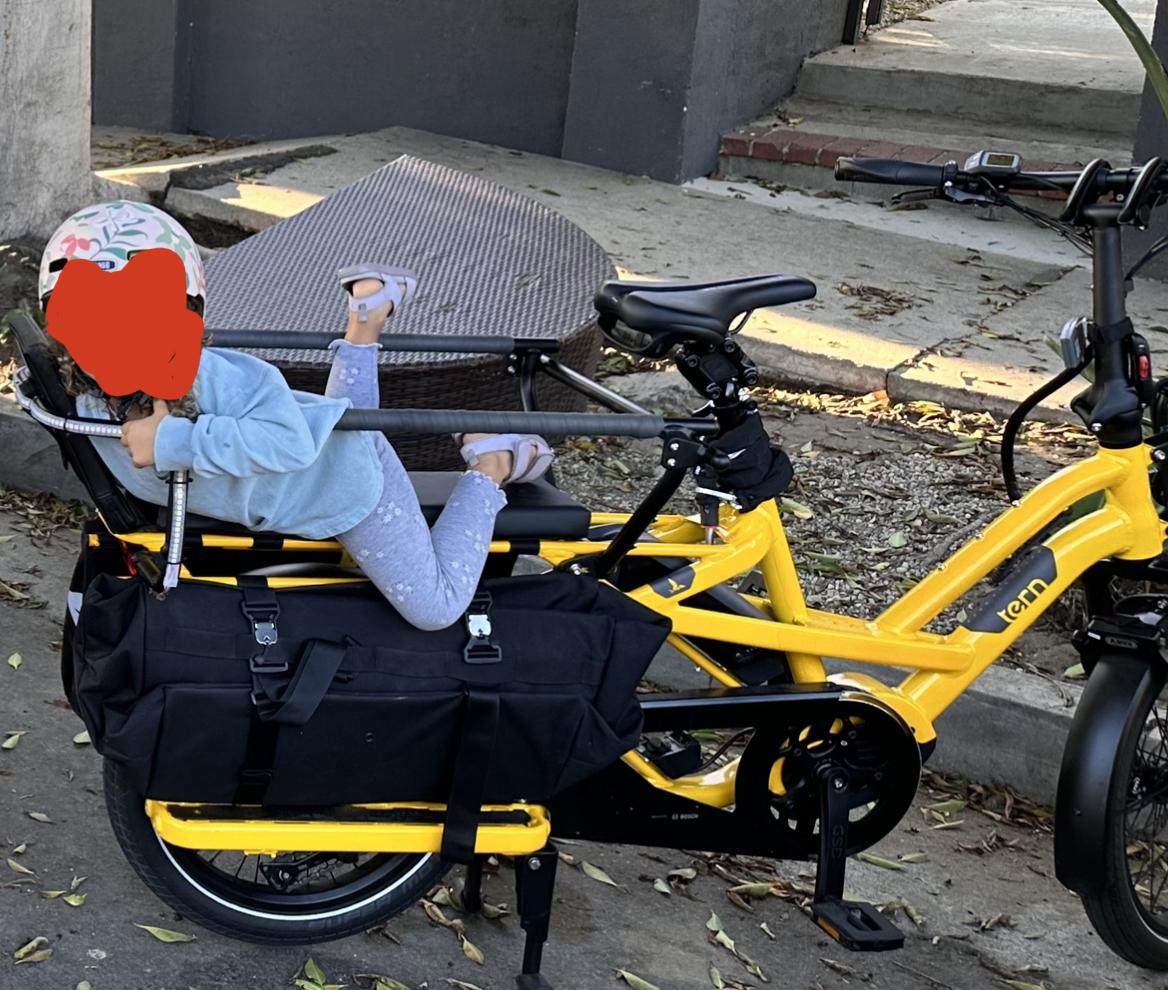 2022 Tern GSD S10LX cargo bike (rear storage) Yellow or Gold