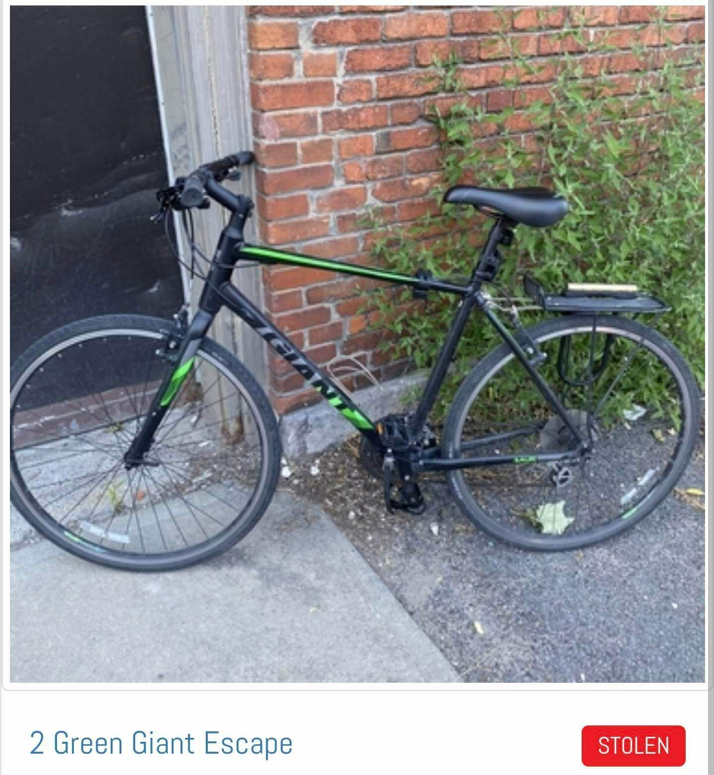 2016 Giant Giant Escape 2 Black and Green