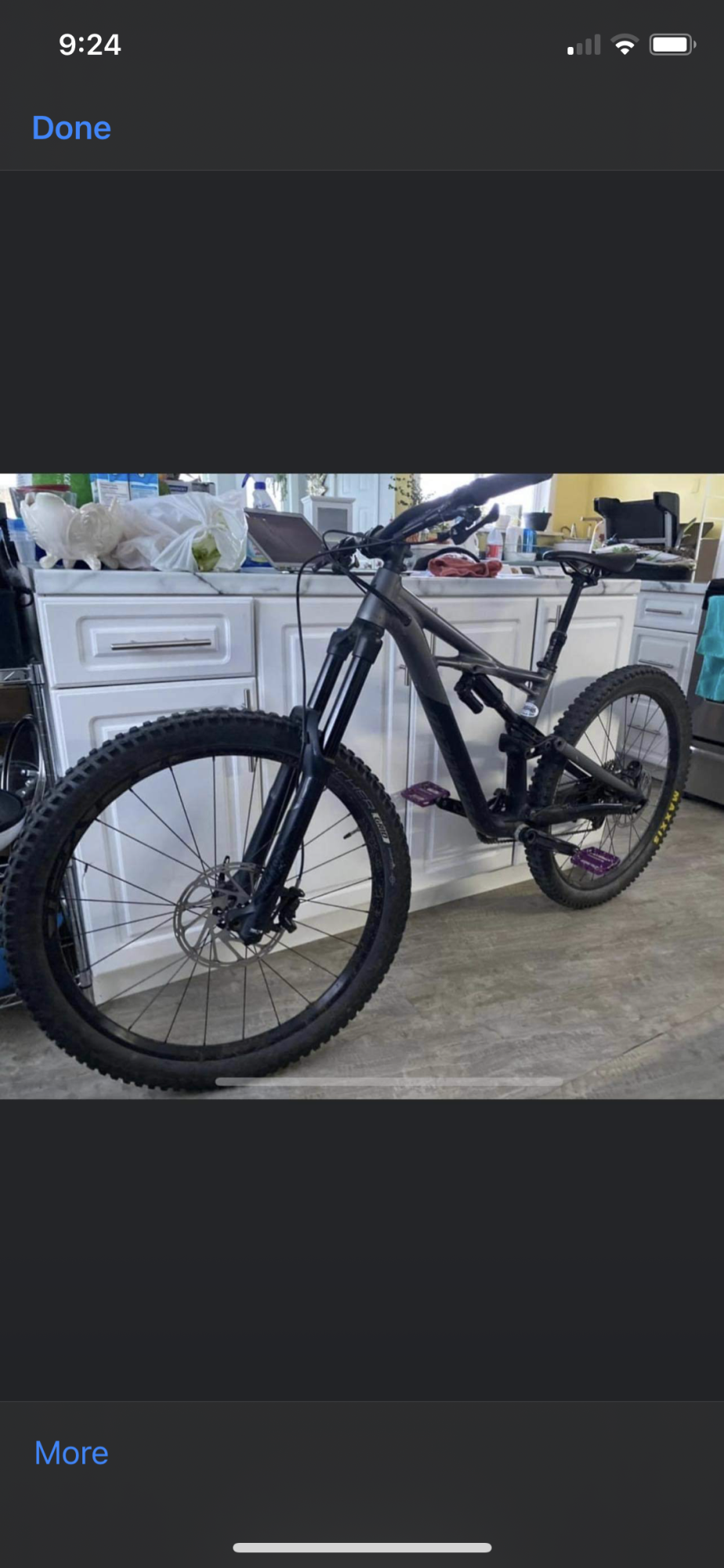 2017 Specialized Enduro Black and Silver, gray or bare metal