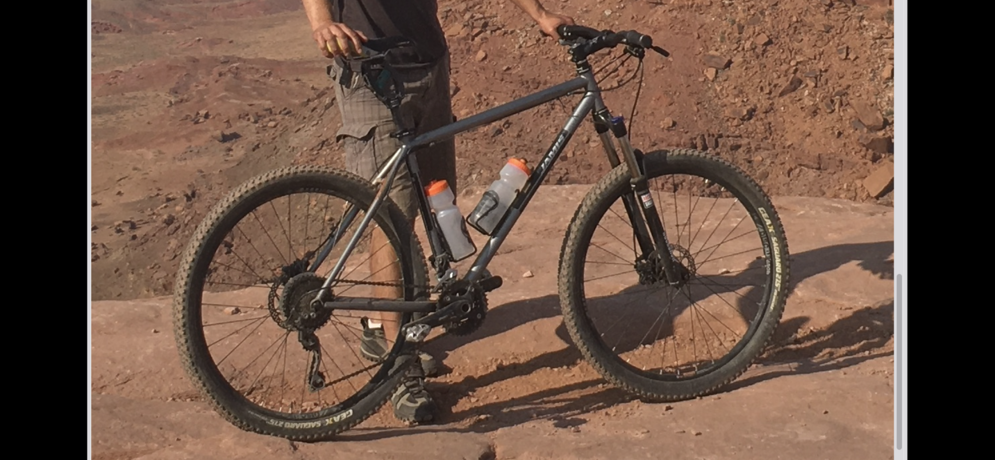 2017 Jamis Dragon Silver, gray or bare metal and Black