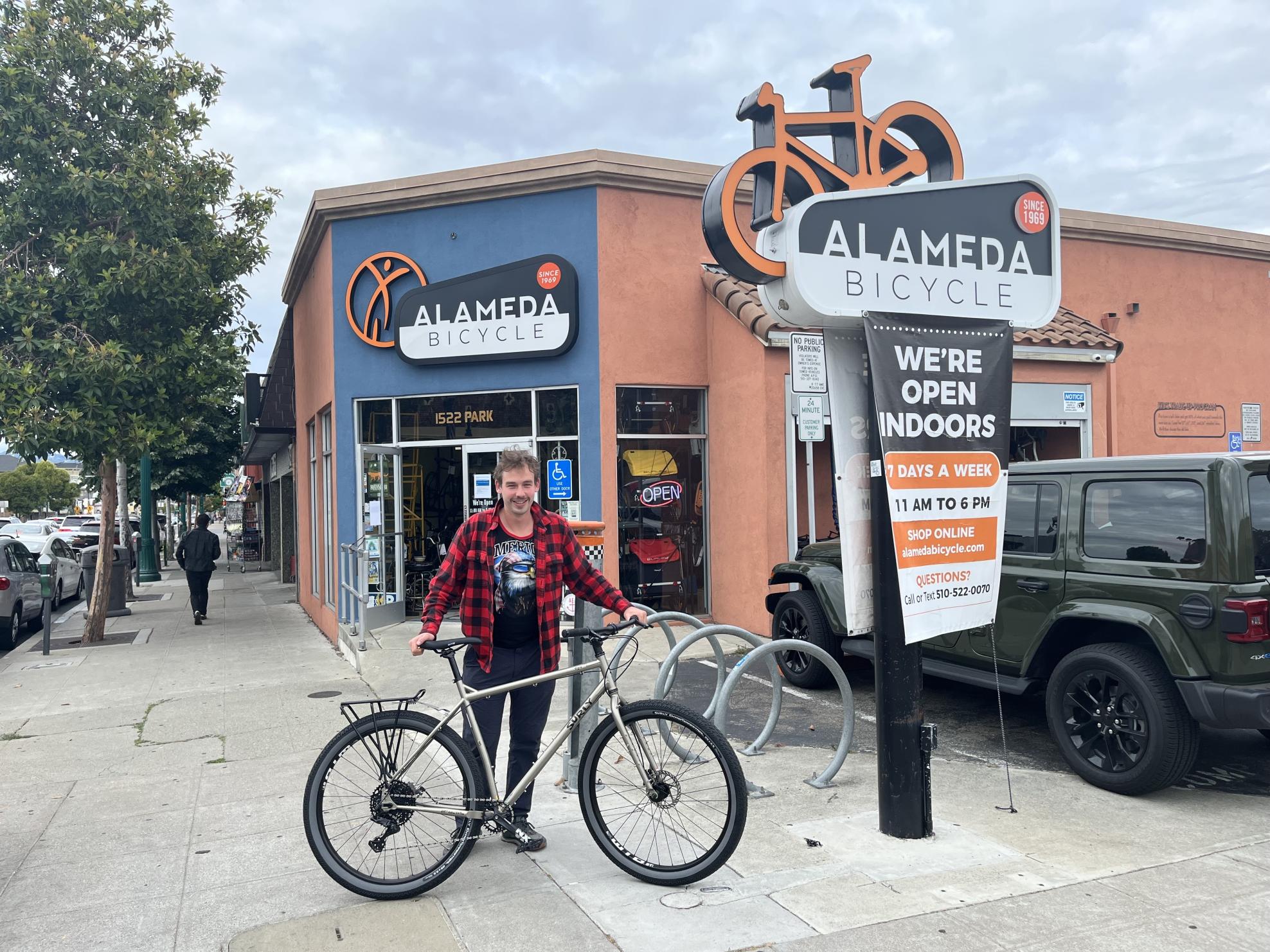 2022 Surly Ogre Silver, gray or bare metal