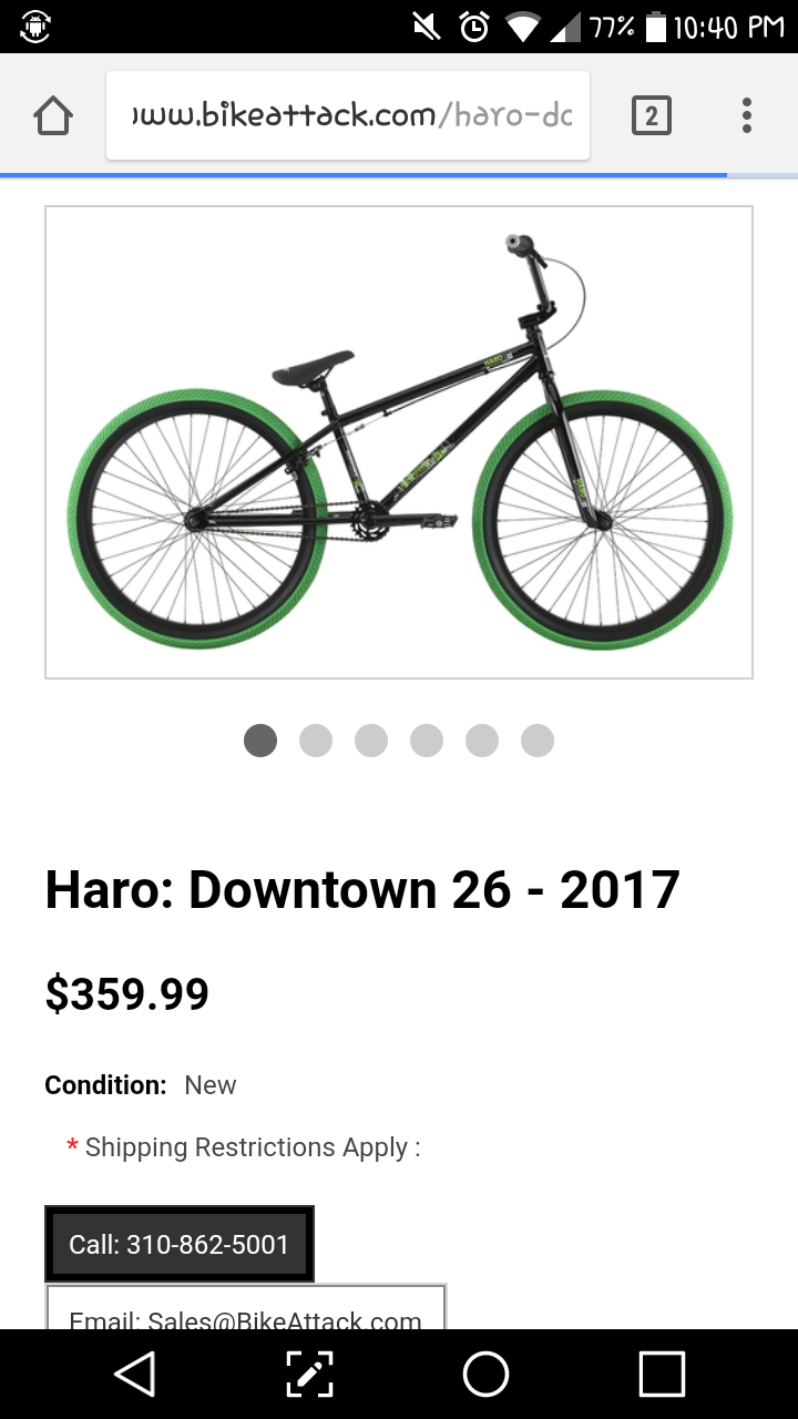 2017 Haro Downtown 26 Black