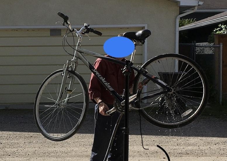 2002 Specialized Crossroads Blue and Silver, gray or bare metal