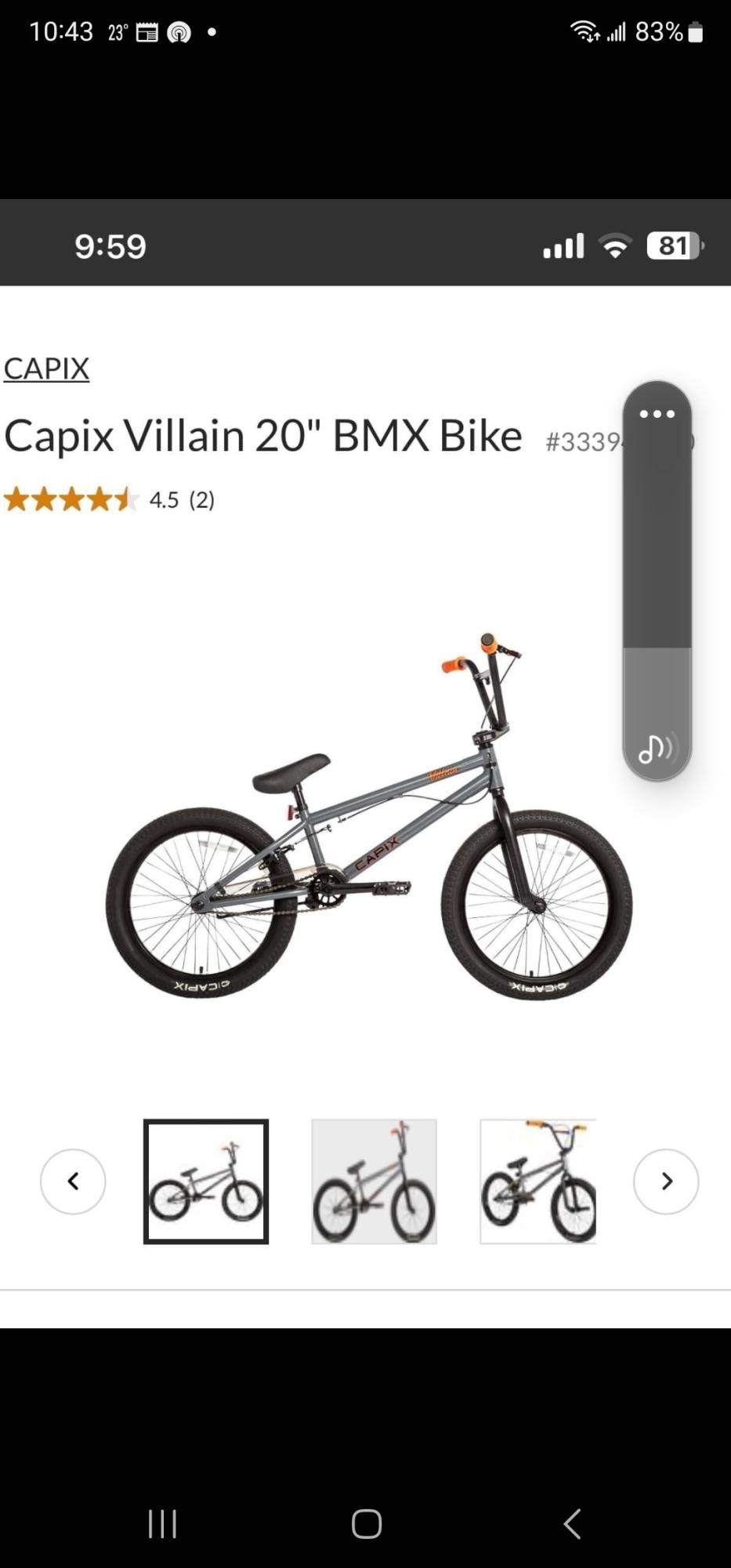 2023 Capix Villan Silver, gray or bare metal