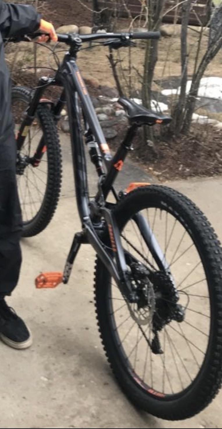 2018 Kona Process 153 SE Black and Orange