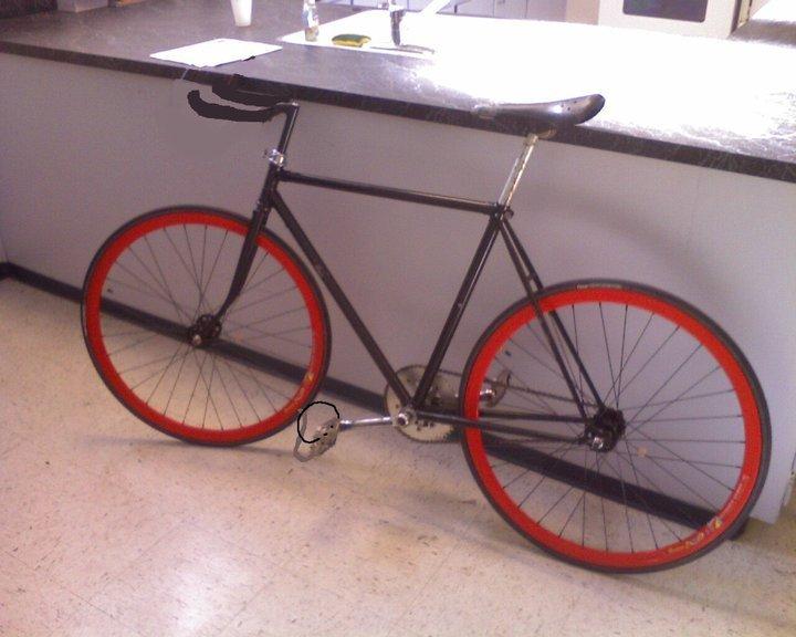 80 N A road bike  Black