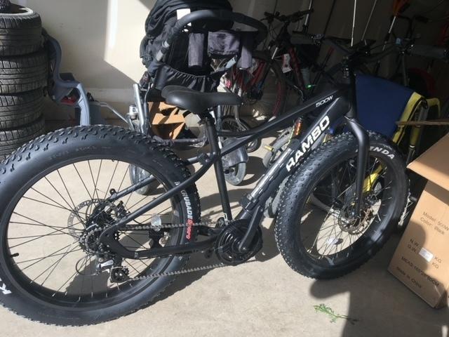 2020 Rambo Bikes Fat Bike Cruiser Black