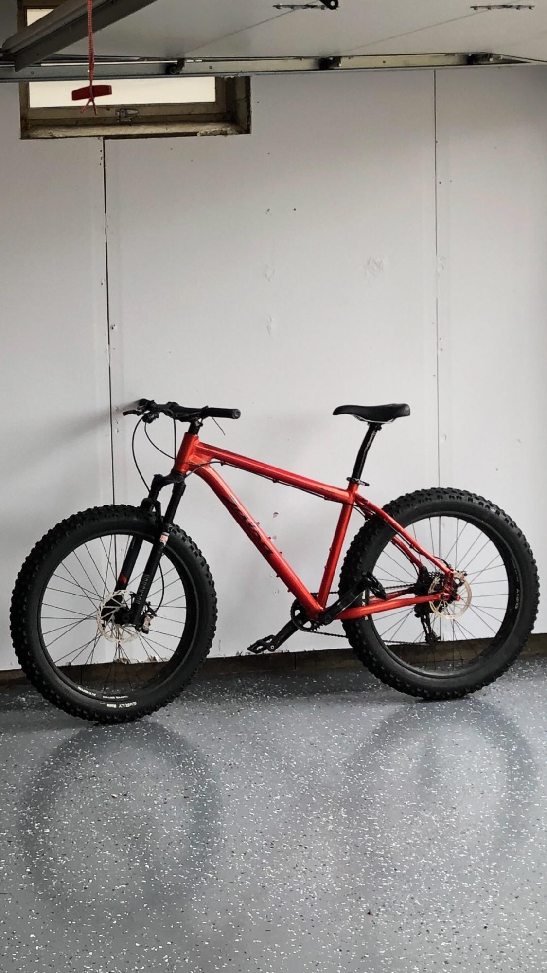 2015 Salsa Mukluk Orange and Red