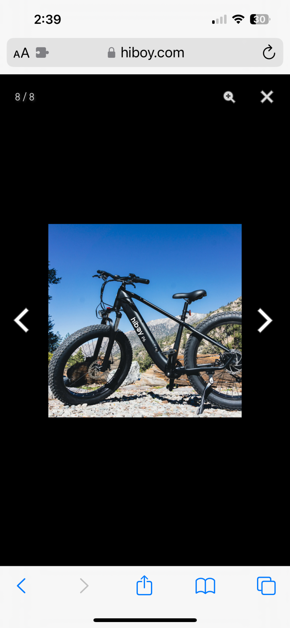 2022 Hiboy Fat tire P6 Black