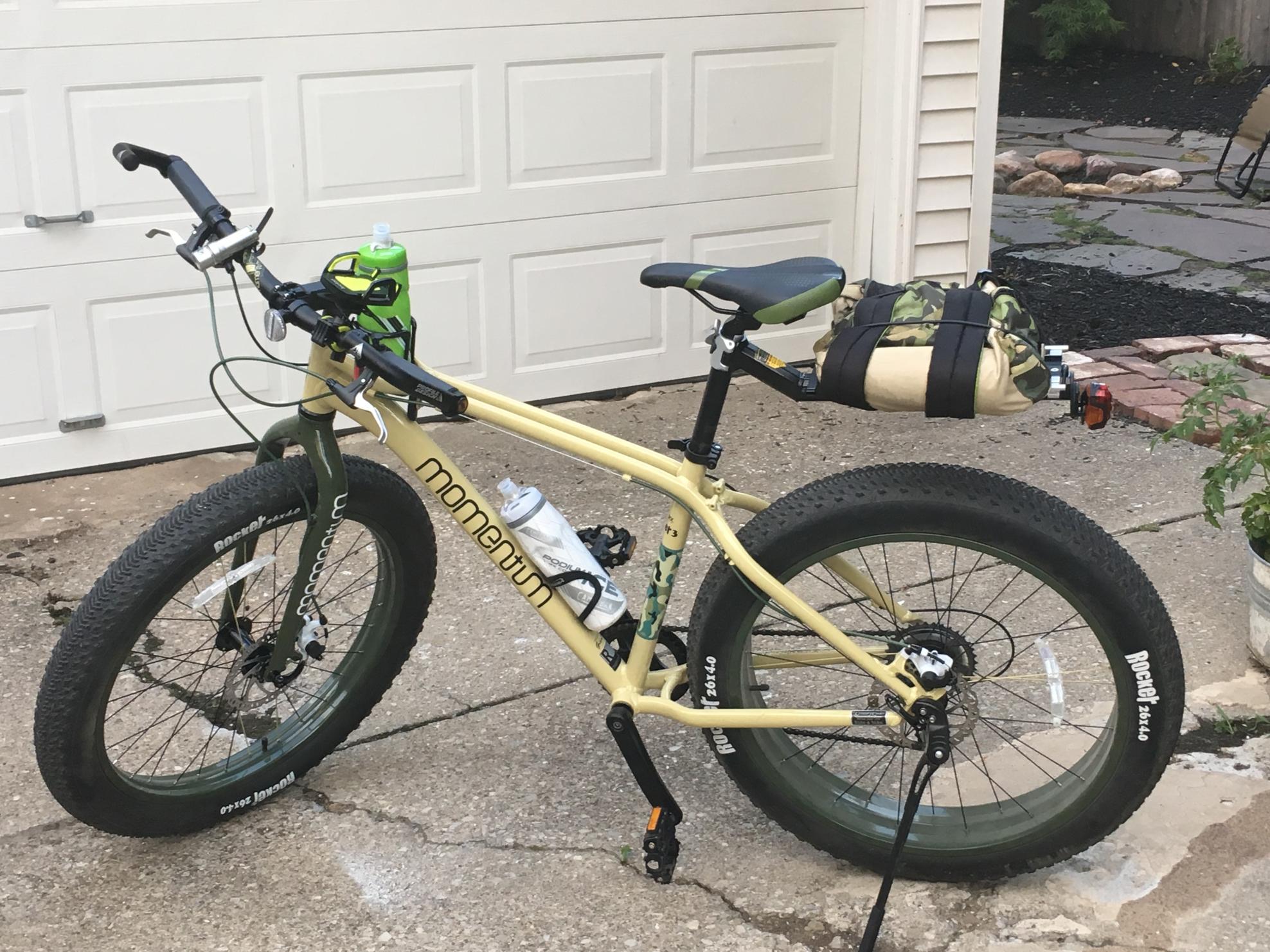 2016 Momentum Rockr Yellow or Gold, Green, and Stickers tape or other cover-up