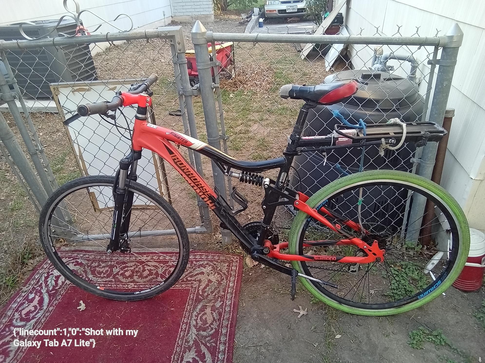 Ironhorse Bicycles Sinister 6.1 Black and Orange