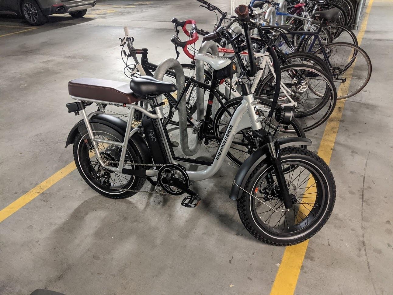 2021 Rad Power Bikes Radrunner Plus Silver, gray or bare metal