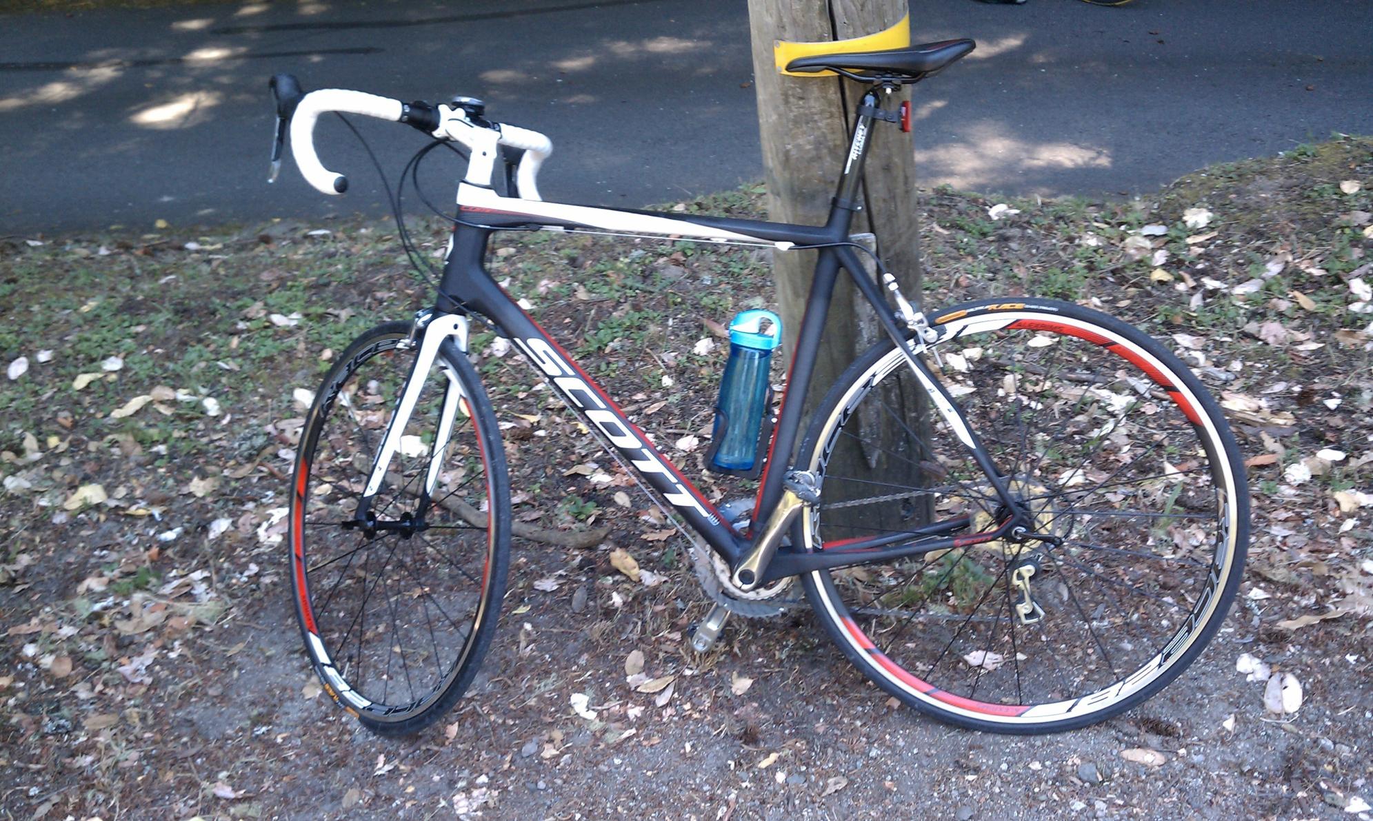 2012 SCOTT CR1 Comp  Black, White, and Red