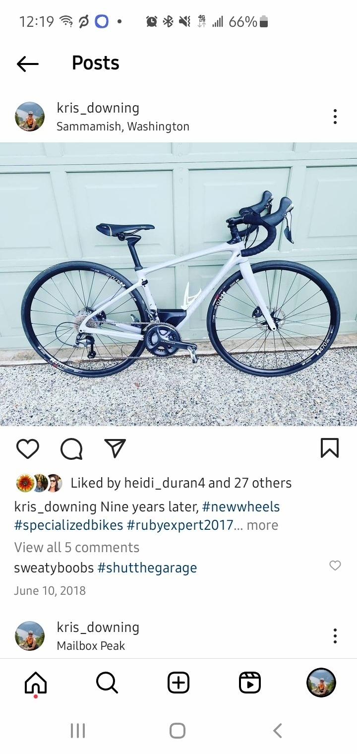 2018 Specialized Ruby expert Silver, gray or bare metal