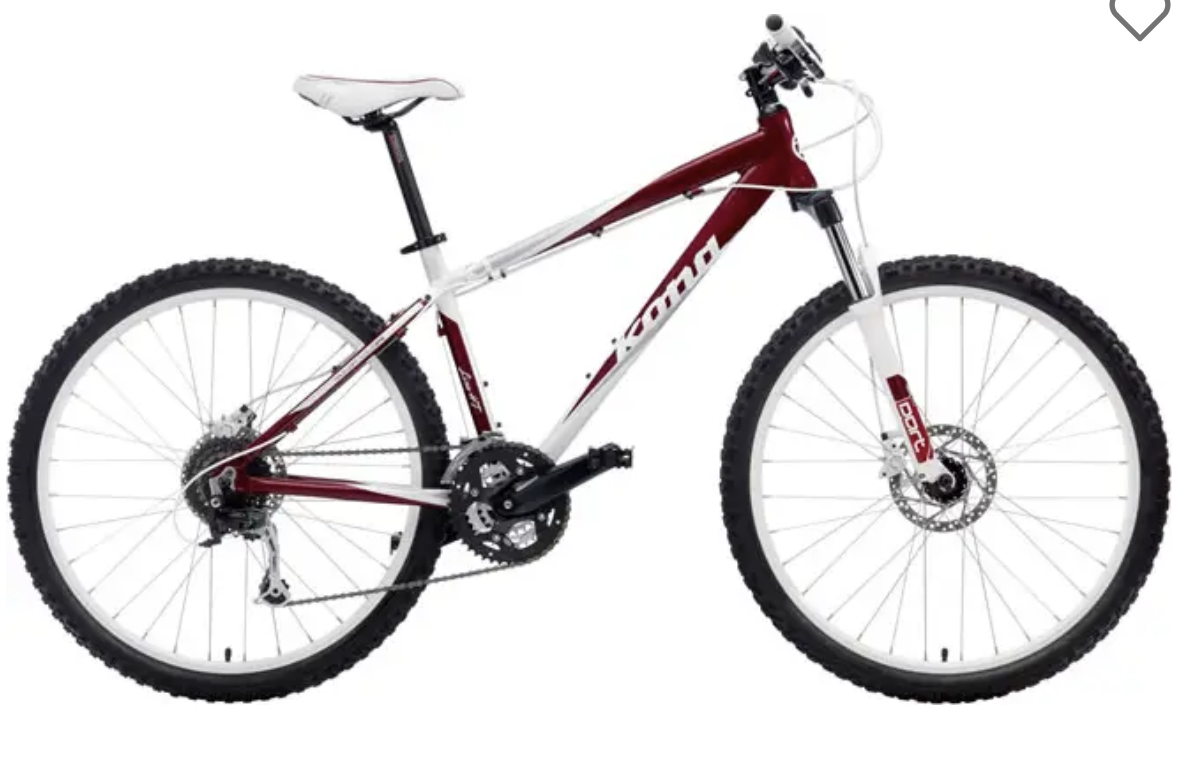 2011 Kona Kona Lisa HT Red, White, and Black
