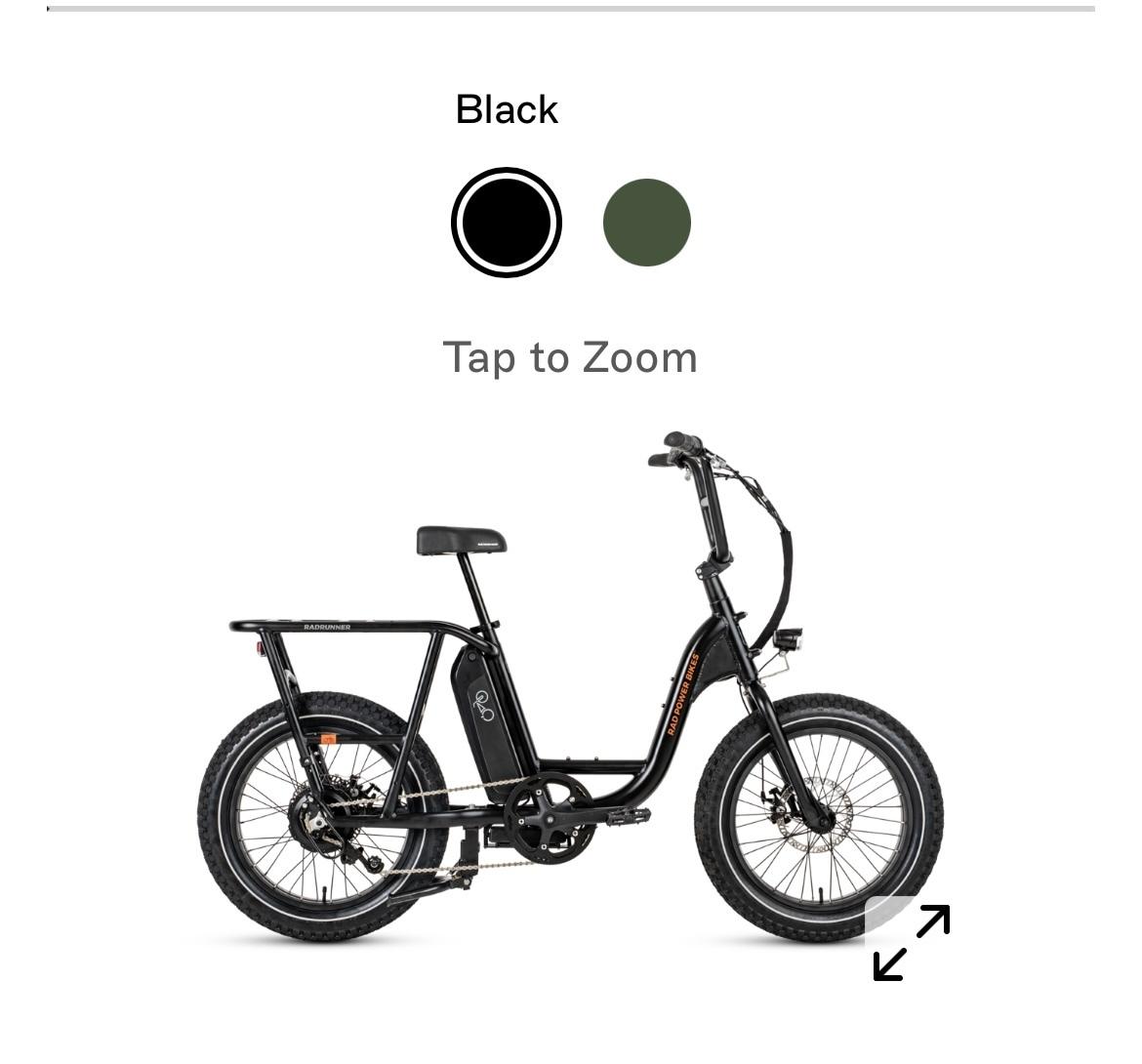2024 Rad Power Bikes RadRunner™ 2 Electric Utility Bike Black