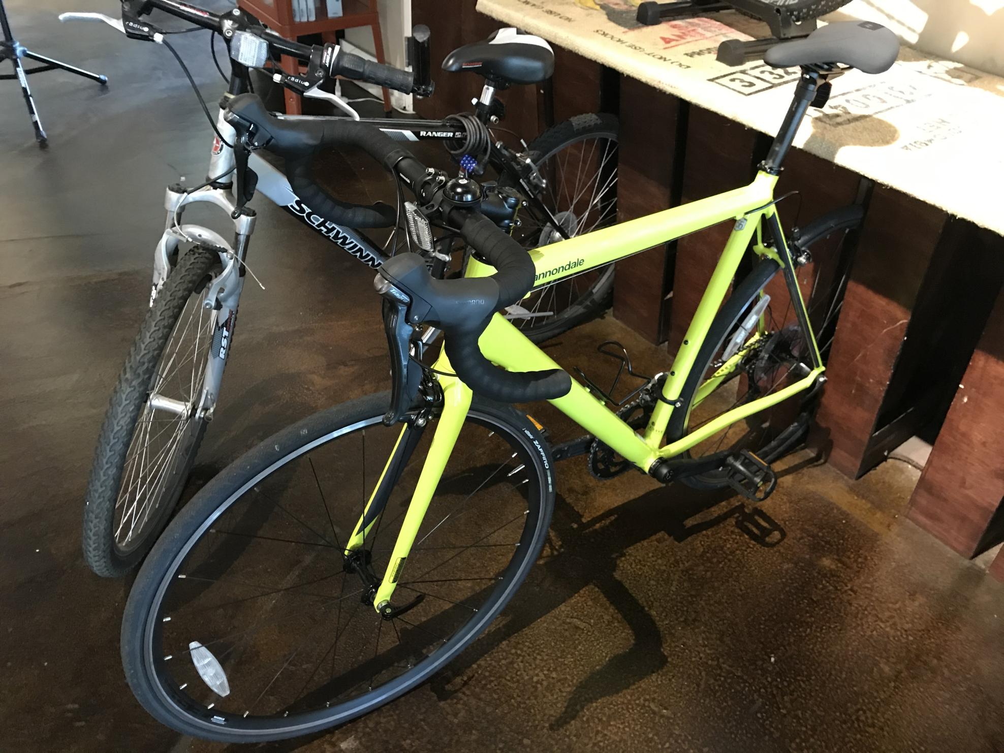 2020 Cannondale Optimo Tiagra Green, Yellow or Gold, and Black