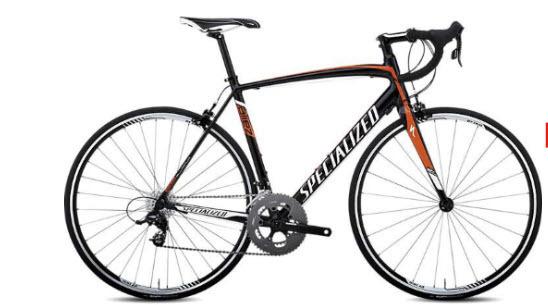 2012 Specialized Allez Comp Apex Mid-Compact Black and Orange