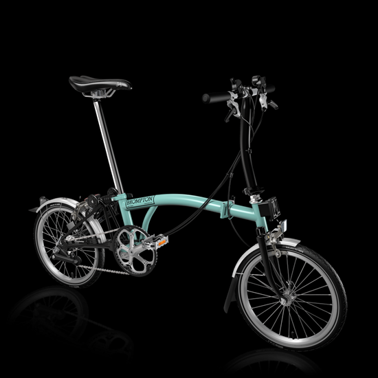 Brompton Bicycle S type 6 speed with fenders  Green