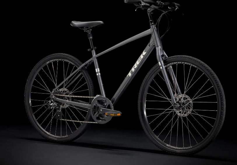 2022 Trek Verve 2 Disc L Lithium Grey Gen 4 Silver, gray or bare metal