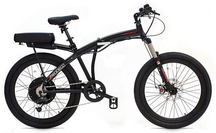 2012 Prodeco Phantom X2 (electric bicycle)  Black