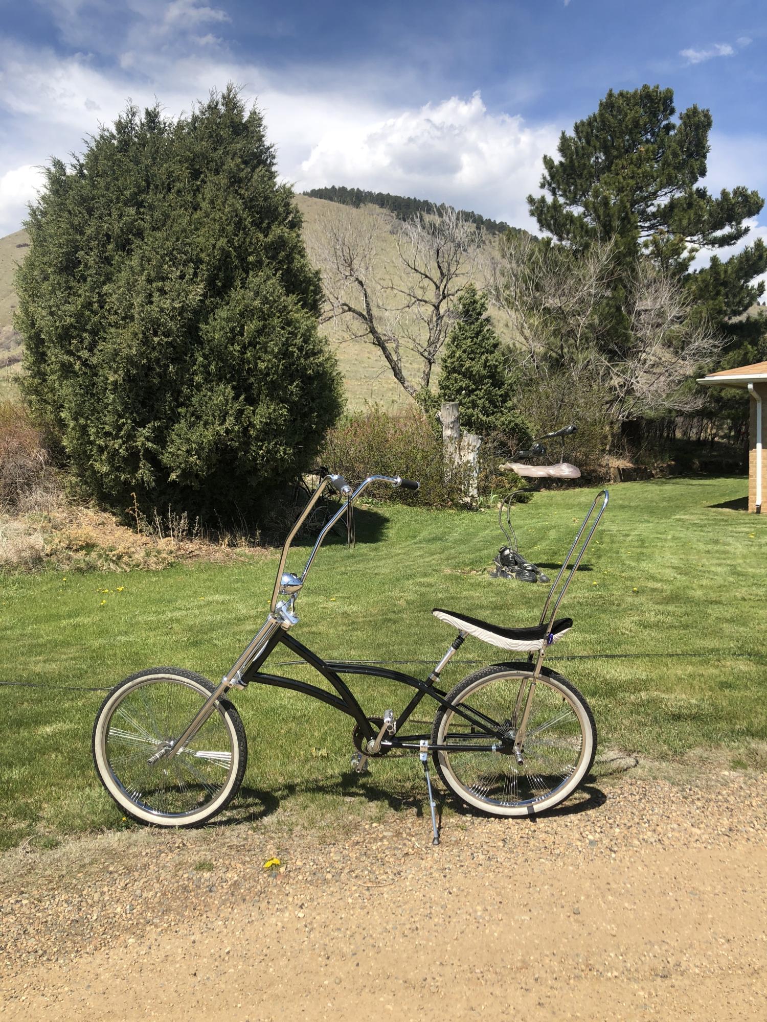 F&R Cycle X frame low rider chopper Black