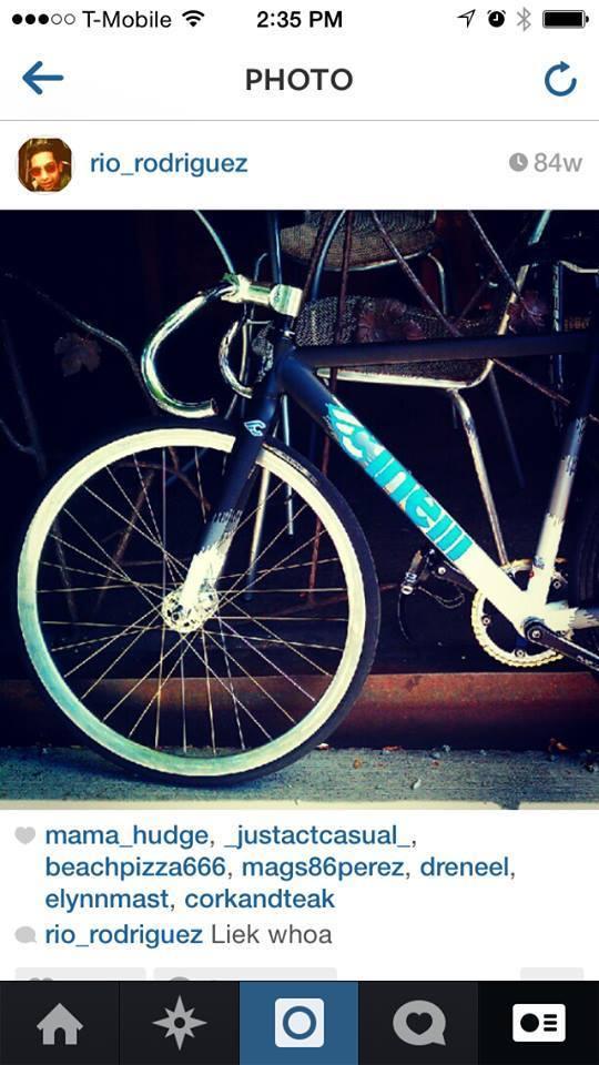 Cinelli MASH CXSS alum cross frameset Black and Blue