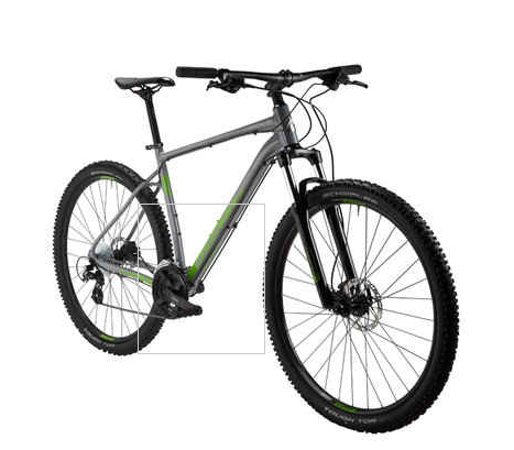 2017 Marin Bikes MARIN ROCK SPRING 1 Silver or Gray and Green