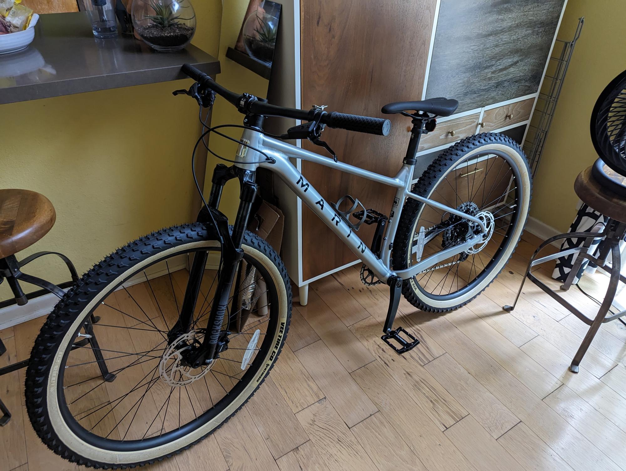 2022 Marin Bikes Team Marin 1 Silver, gray or bare metal