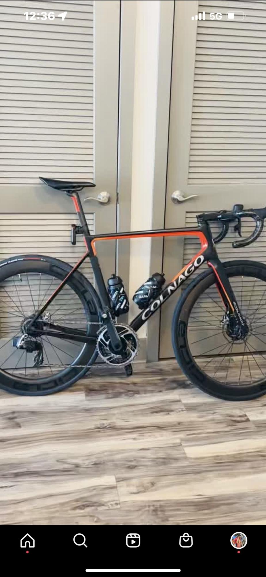 2022 Colnago V3rs Black, Orange, and Red