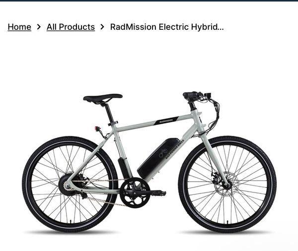 2022 Rad Power Bikes Electric Bikes RadMission Electric Hy... Silver, gray or bare metal