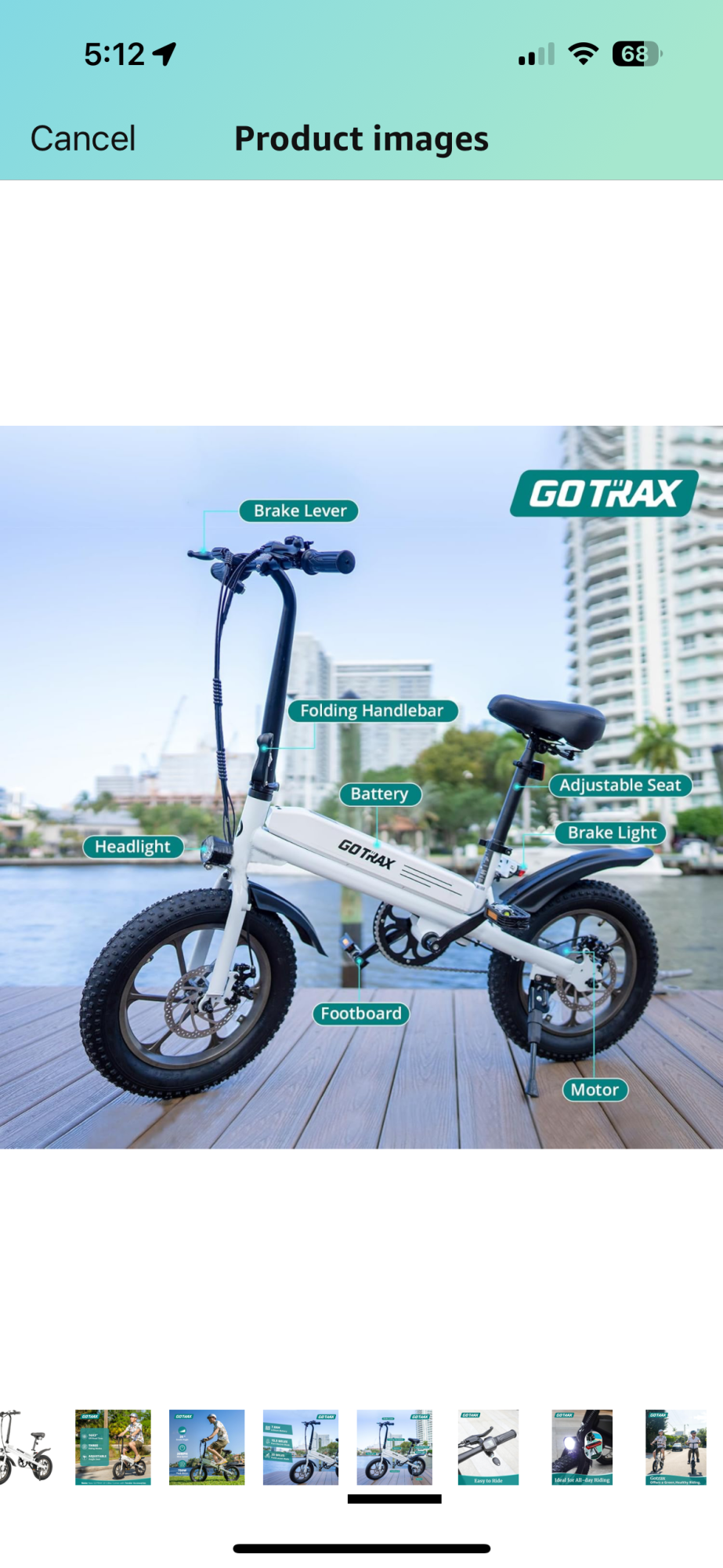2024 GOTRAX S3 White
