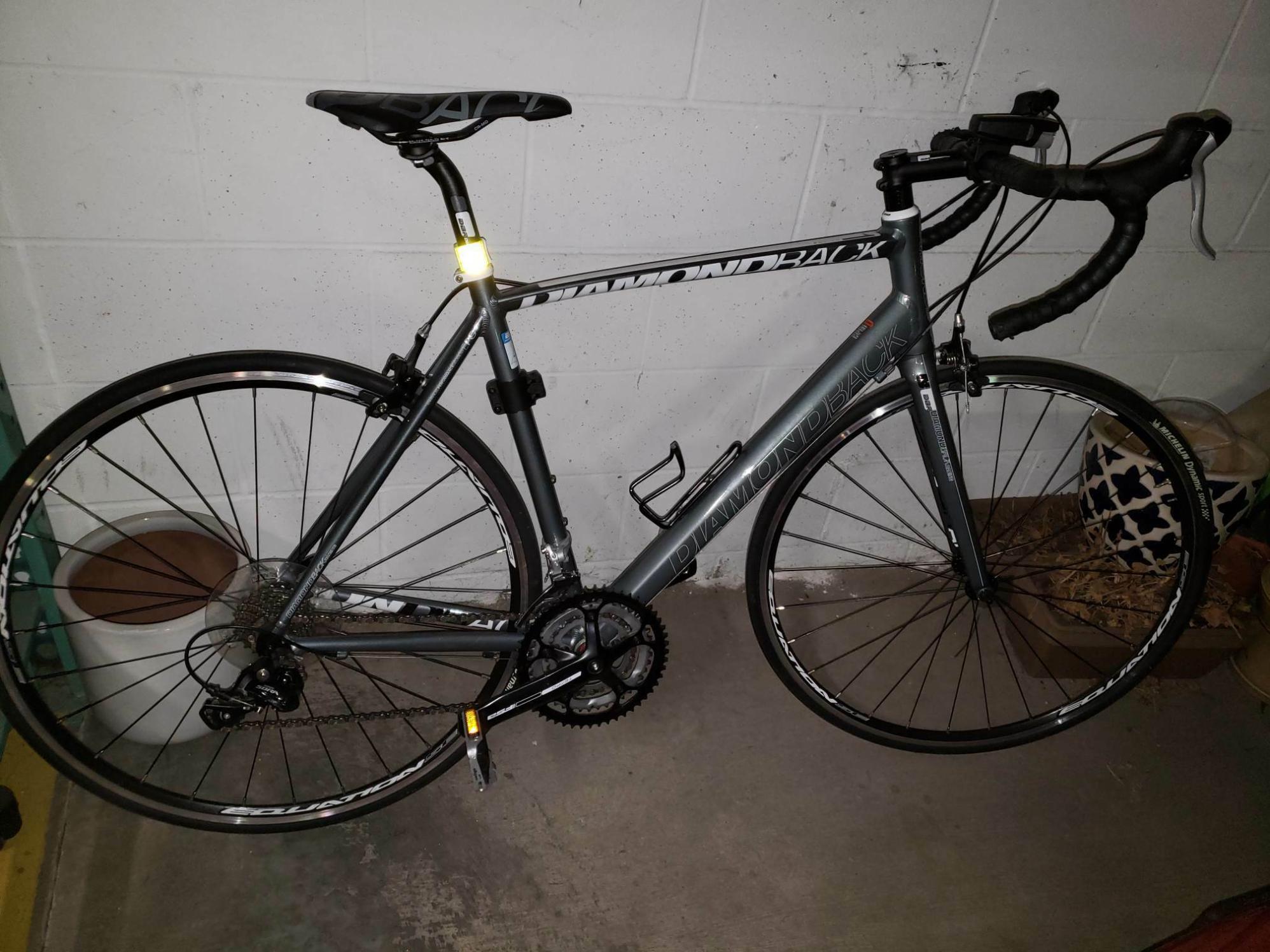 2013 Diamondback Podium 1 Silver, gray or bare metal