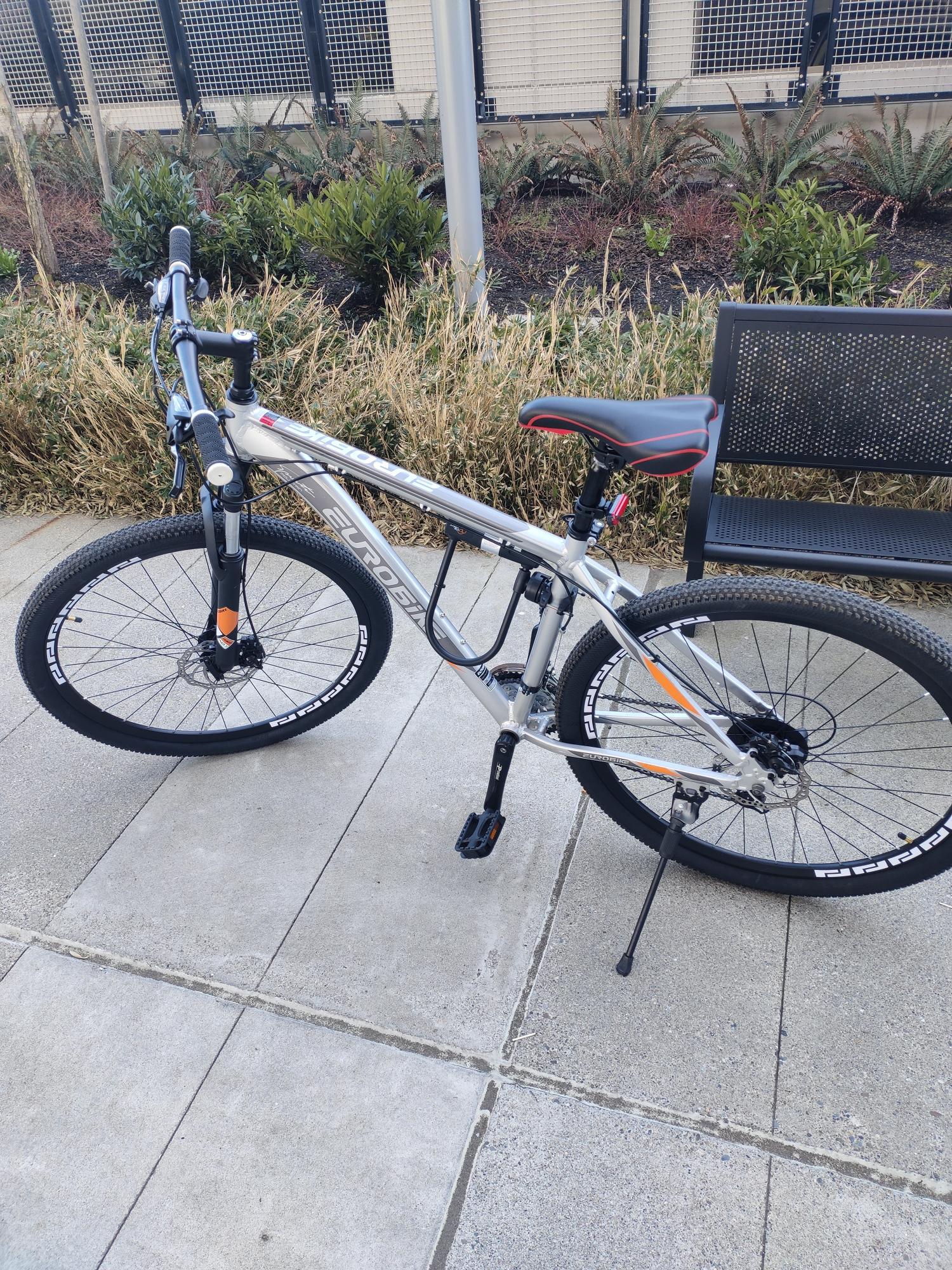 Eurobike 6061 aluminum mountain Silver, gray or bare metal