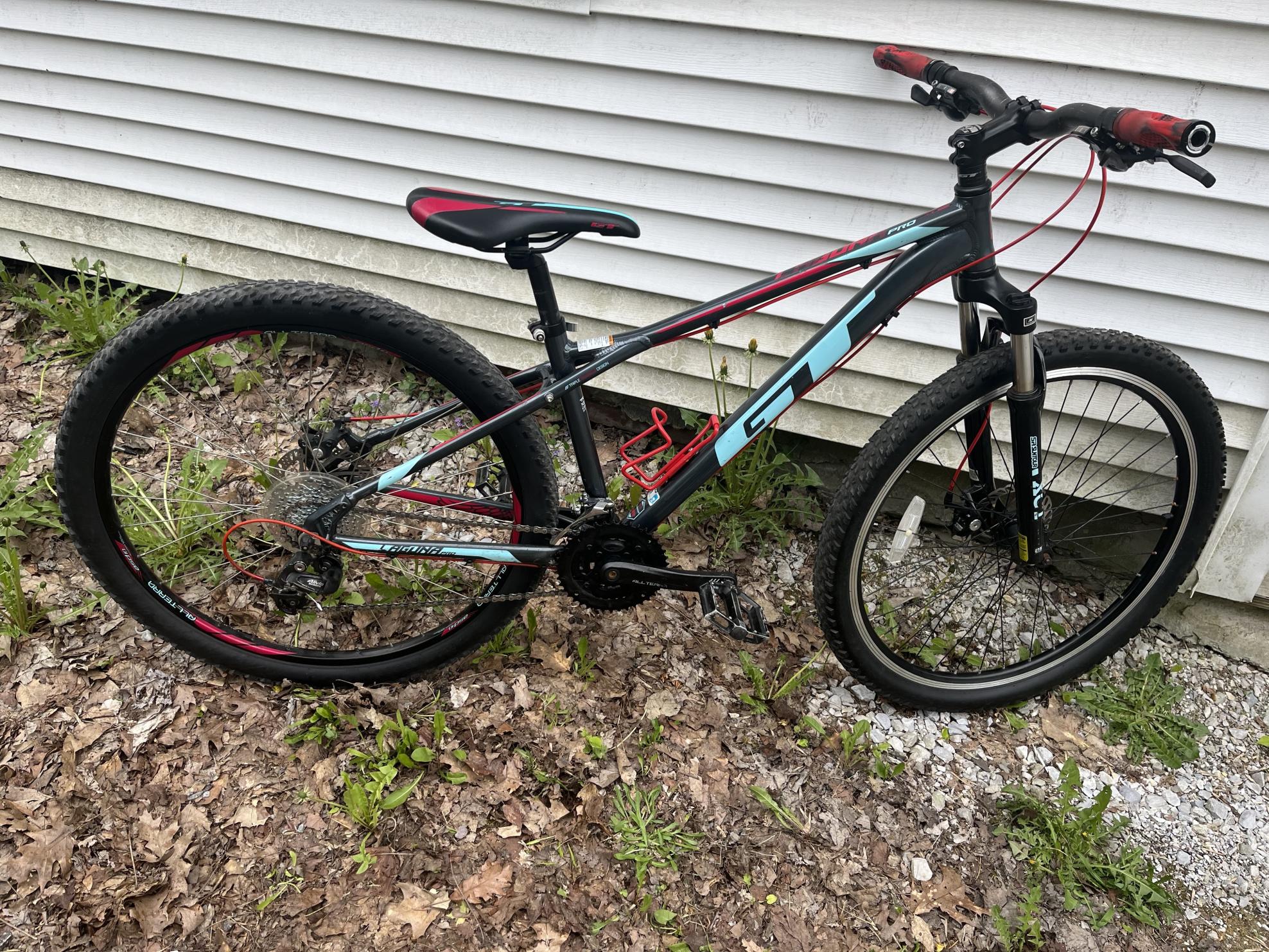 GT Bicycles Black, Red, and Teal