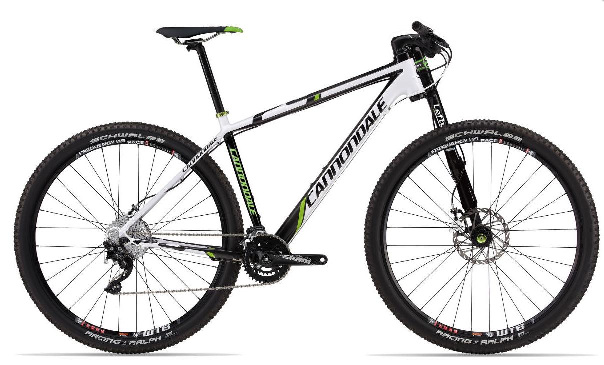 2013 Cannondale Flash Carbon 3 29'er  White, Green, and Black