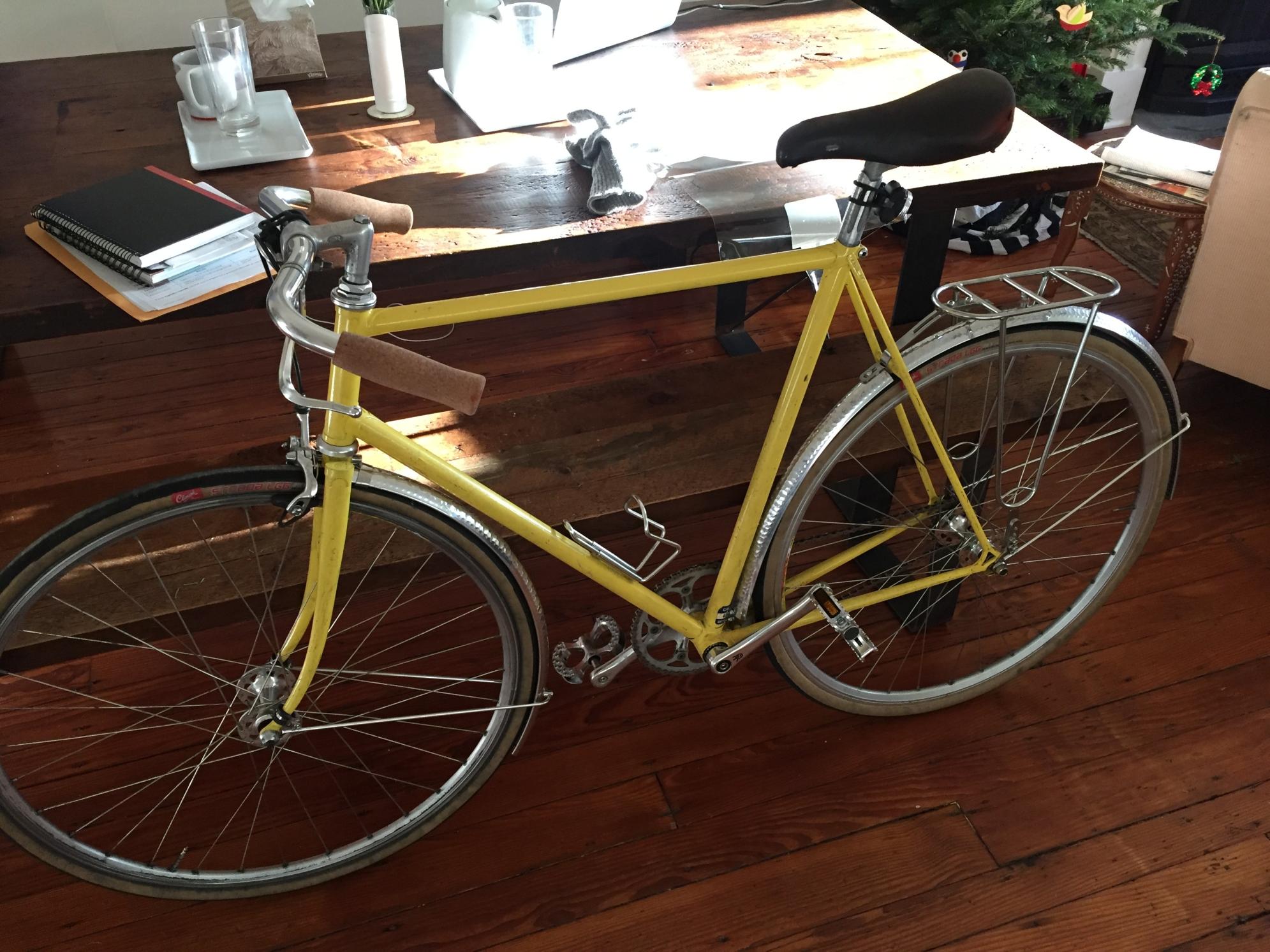 Colnago Celo (rebranded Colnago) racing frame, mid 80s Yellow or Gold