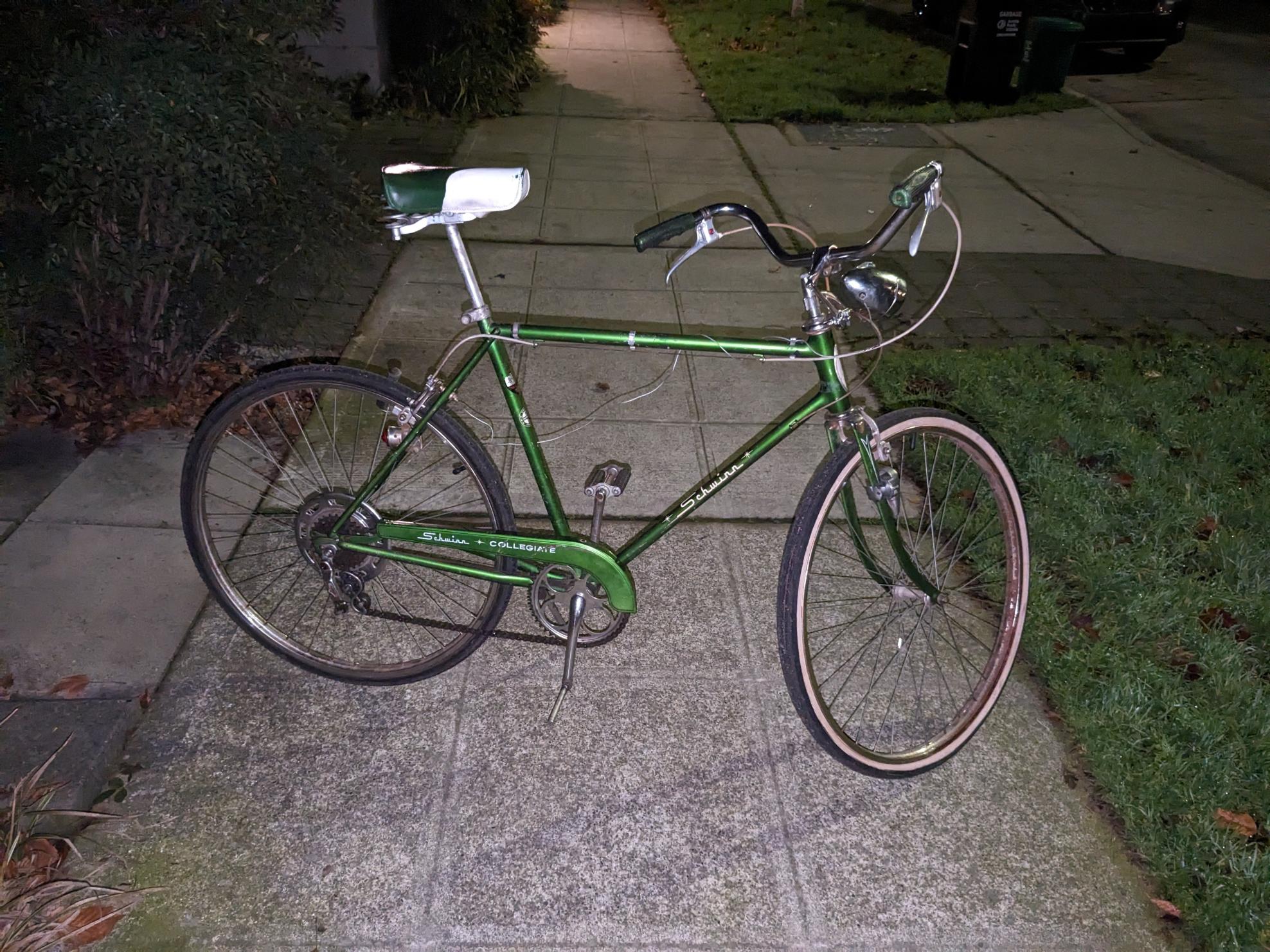 1967 Schwinn Collegiate Green