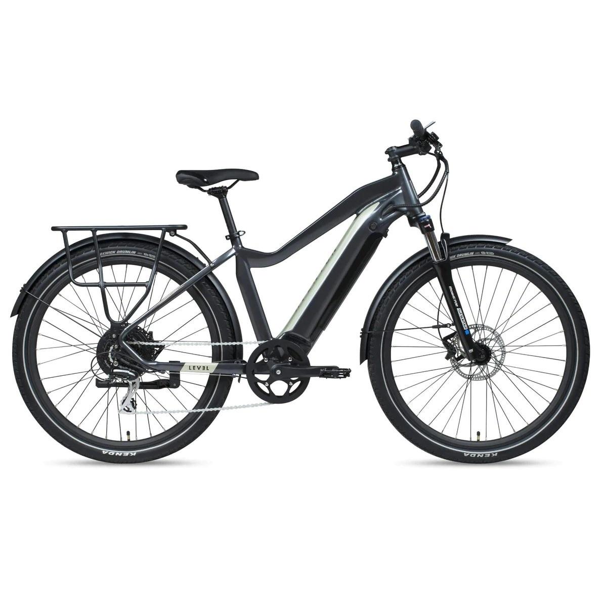 2021 Aventón Level Commuter Ebike - Medium Silver, gray or bare metal
