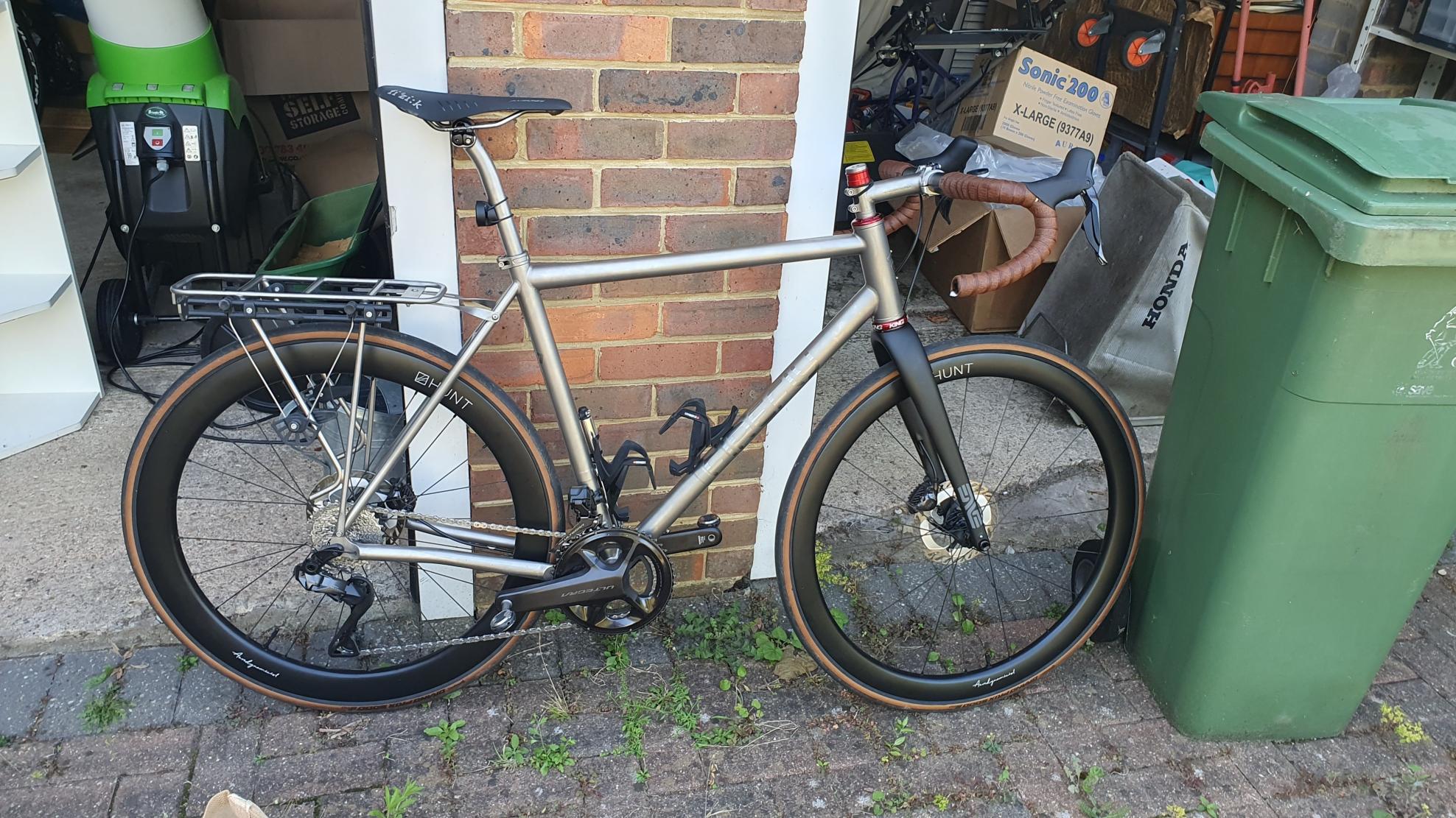 2024 Firefly Bicycles All road Custom Silver, gray or bare metal