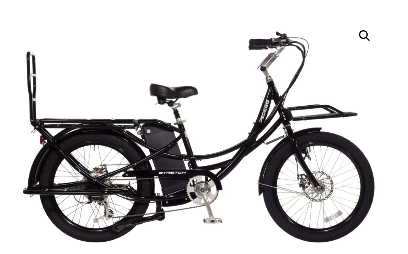2020 Pedego Stretch Cargo Bike cargo bike (rear storage) Black