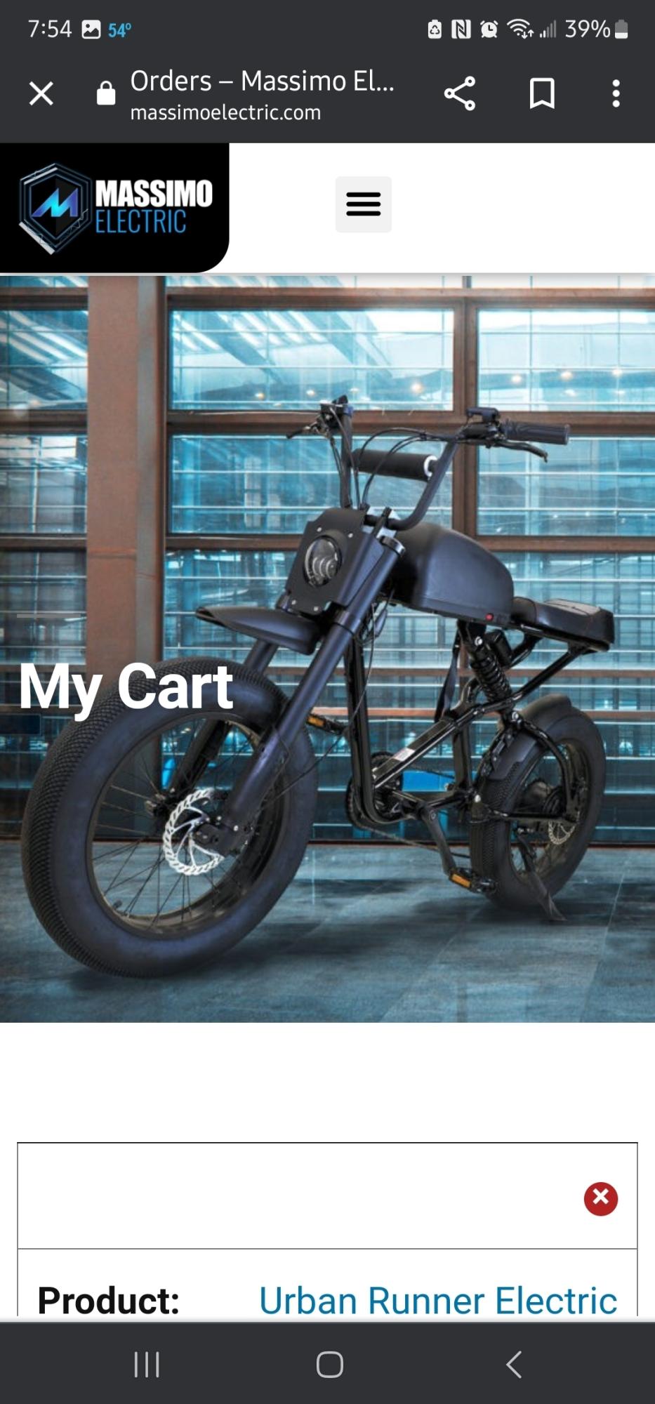 2021 Mossimo electric Urban runner Black